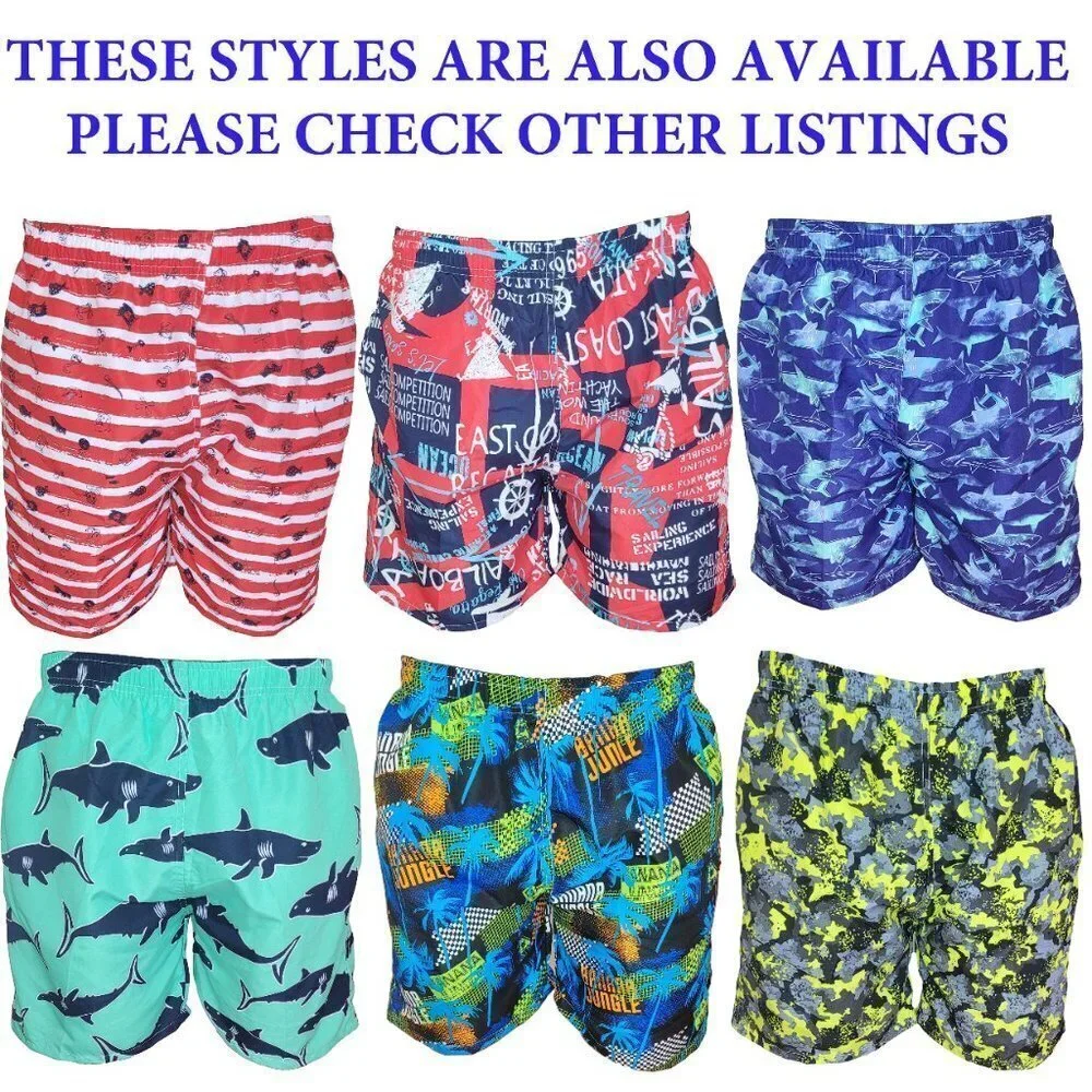 Men's Swim Trunks, Swimming Shorts,  Beach Board Swimwear Suit, Pirates - Picture 5 of 5